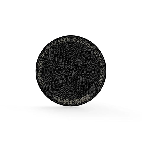 Mhw-3Bomber Espresso Puck Screen Titanium Plated 58mm 0.2mm - Black