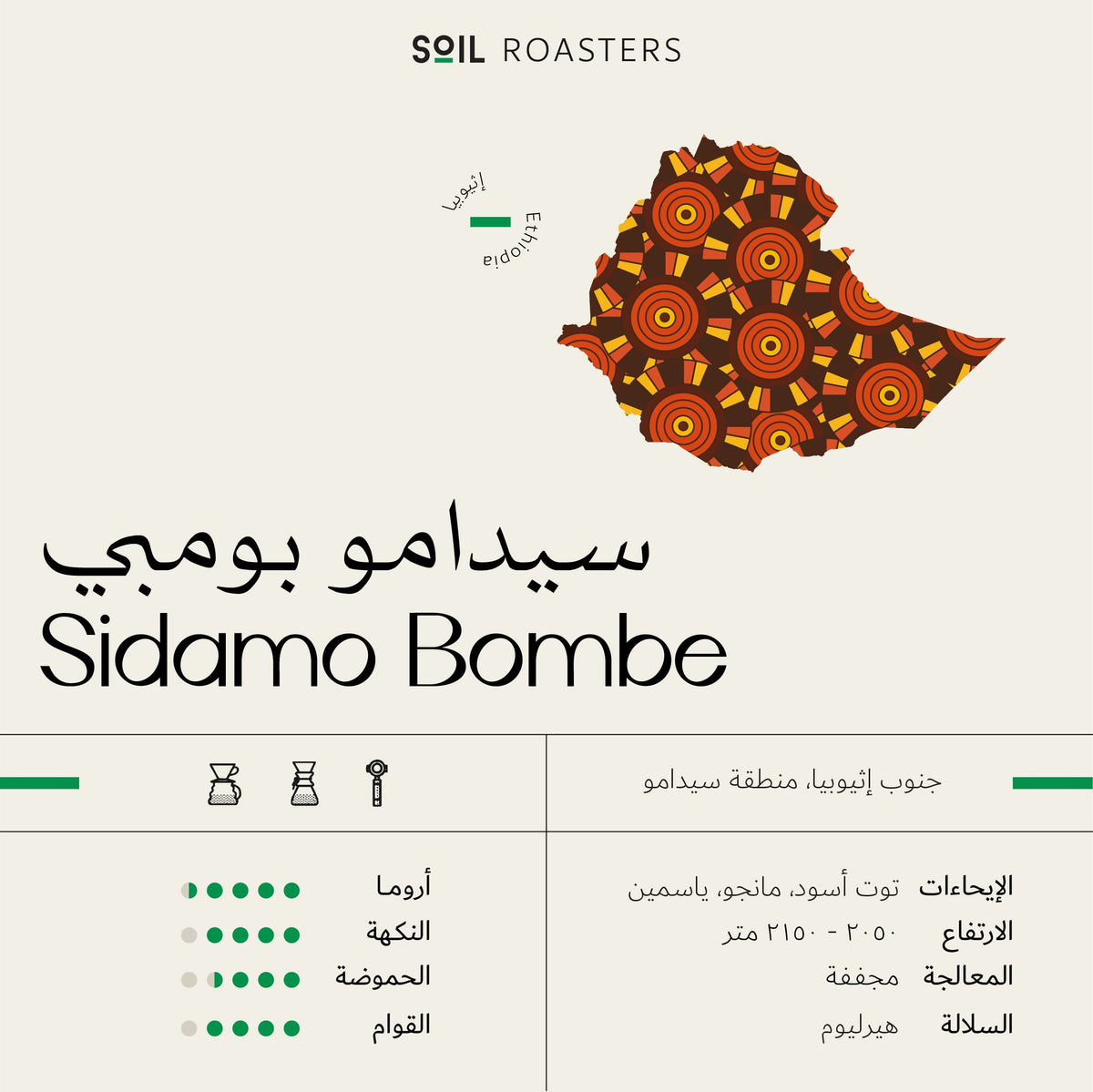 Soil Roasters- Ethiopia Sidamo Bombe 250g