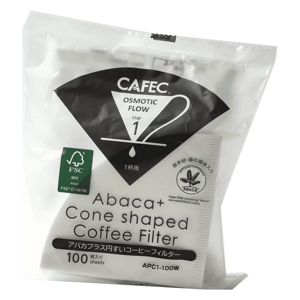 CAFEC Abaca+ Paper Filter Cup 1