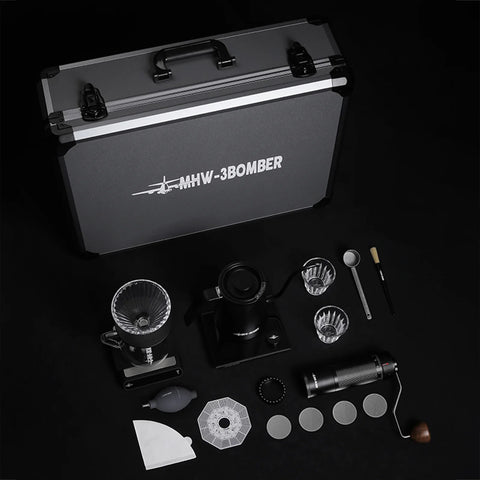 MHW-3BOMBER B-3 Tactical Suitcase 12pcs Set Coffee Black