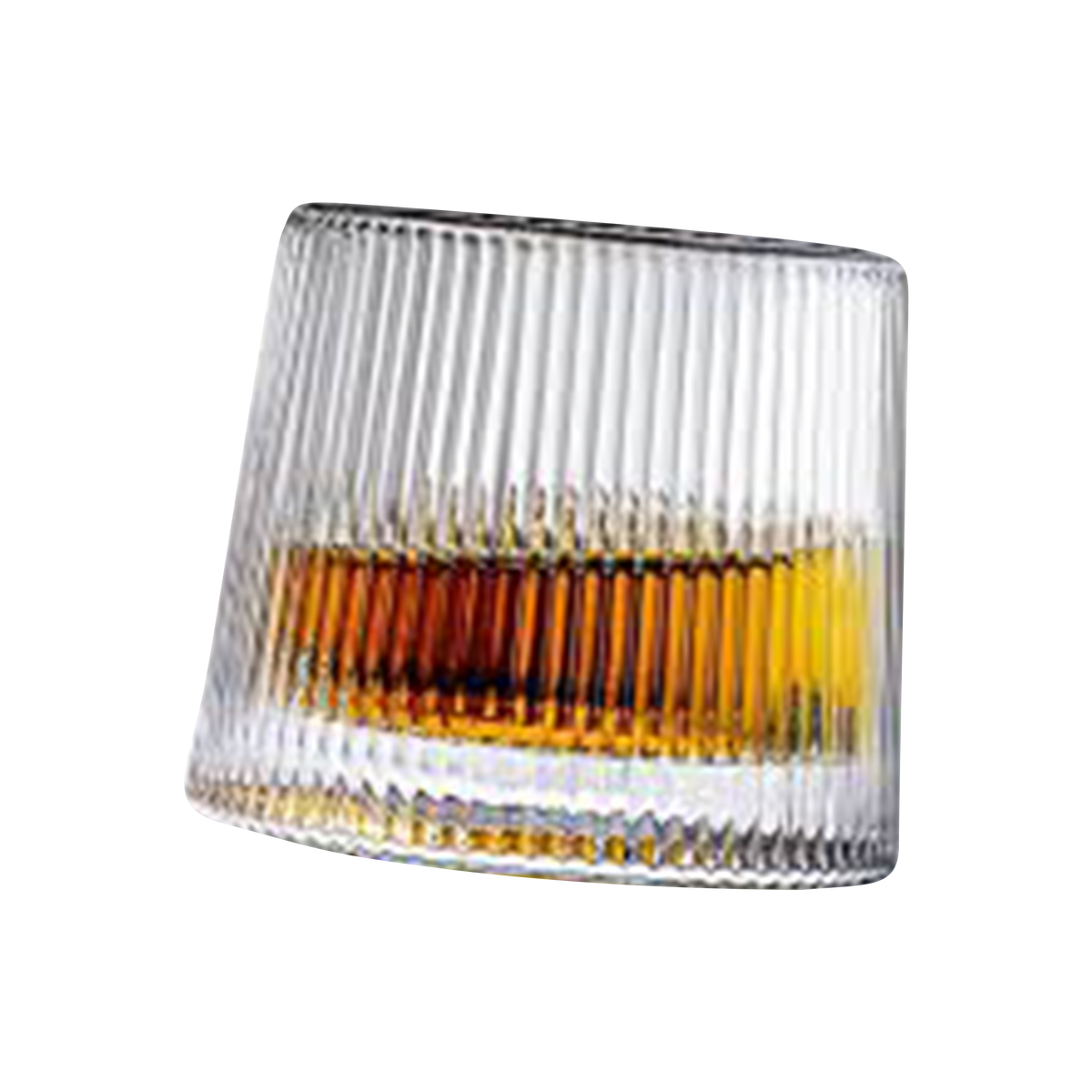 Stripped Glass- Flat Base