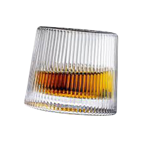 Stripped Glass- Flat Base