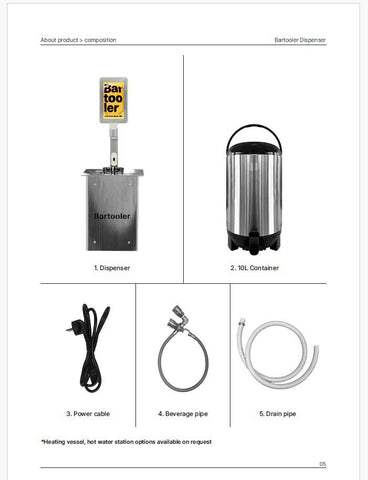 Bartooler Coffee Distributor Single Set
